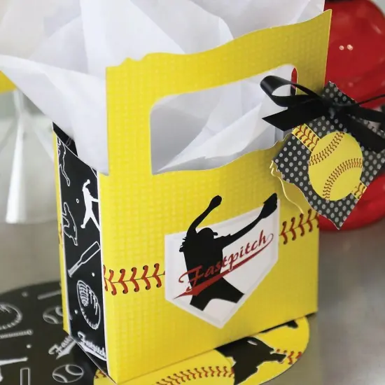 Big Dot of Happiness Grand Slam - Fastpitch Softball - Birthday Party or Baby Shower Favor Boxes - Set of 12 {7}