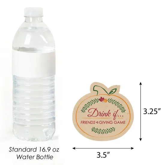 Big Dot of Happiness Drink If Game - Friends Thanksgiving Feast - Friendsgiving Party Game - 24 Count {4}