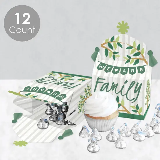 Big Dot of Happiness Family Tree Reunion - Treat Box Party Favors - Family Gathering Party Goodie Gable Boxes - Set of 12 {4}