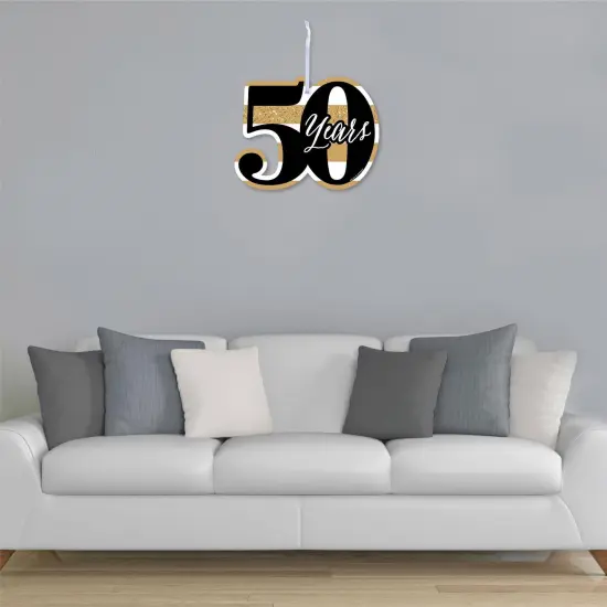 Big Dot of Happiness We Still Do - 50th Wedding Anniversary - Hanging Porch Anniversary Party Outdoor Decorations - Front Door Decor - 1 Piece Sign {4}
