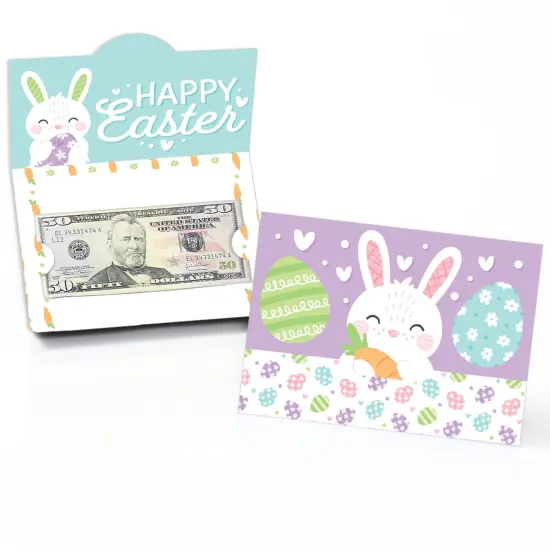 Big Dot of Happiness Spring Easter Bunny - Happy Easter Party Money and Gift Card Holders - Set of 8 {1}