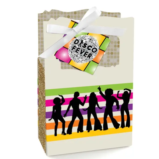 Big Dot of Happiness 70's Disco - 1970's Disco Fever Party Favor Boxes - Set of 12 {1}