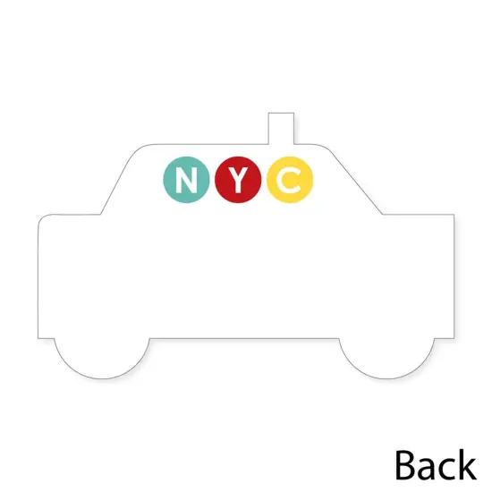 Big Dot of Happiness NYC Cityscape - Shaped Thank You Cards - New York City Party Thank You Note Cards with Envelopes - Set of 12 {6}