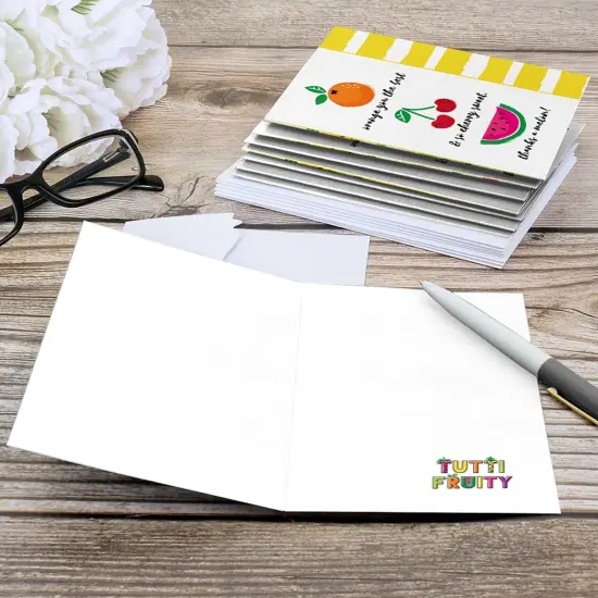 Big Dot of Happiness Tutti Fruity - Frutti Summer Baby Shower or Birthday Party Thank You Cards (8 count) {6}