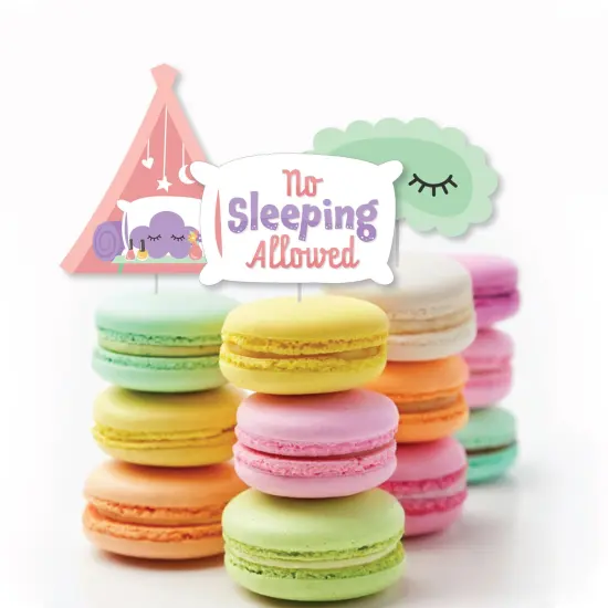 Big Dot of Happiness Pajama Slumber Party - DIY Shaped Girls Sleepover Birthday Party Cut-Outs - 24 Count {4}