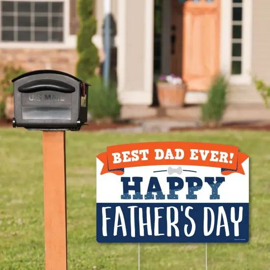 Big Dot of Happiness Happy Father's Day - We Love Dad Party Yard Sign Lawn Decorations - Best Dad Ever Party Yardy Sign {3}