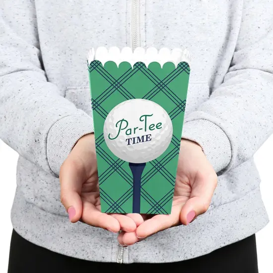 Big Dot of Happiness Par-Tee Time - Golf - Birthday or Retirement Party Favor Popcorn Treat Boxes - Set of 12 {6}