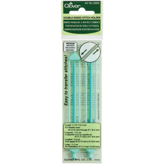 Clover Double-Ended Stitch Holders 5.25"-Sizes 5 To 11 2/Pkg {1}