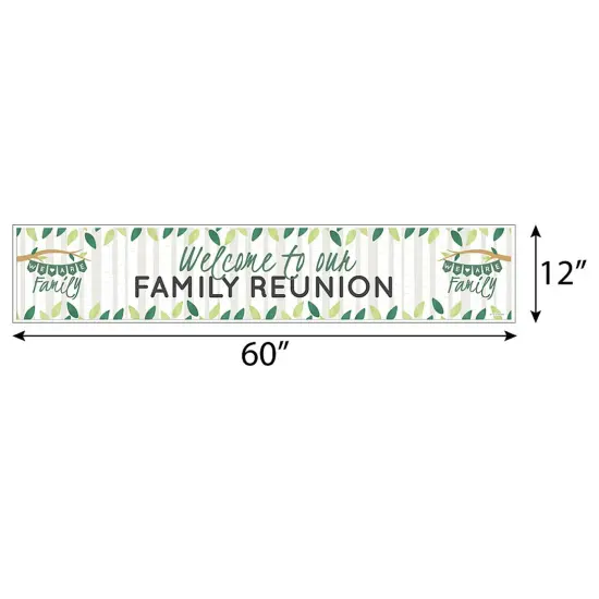 Big Dot of Happiness Family Tree Reunion - Family Gathering Party Decorations Party Banner {3}