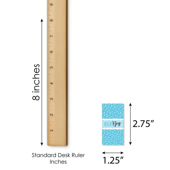 Big Dot of Happiness It&rsquo;s a Boy - Mini Candy Bar Wrapper Stickers - Blue Baby Shower Small Favors - 40 Count {6}