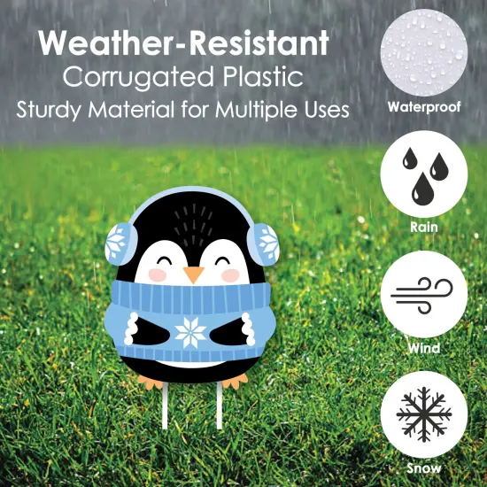 Big Dot of Happiness Winter Penguins - Lawn Decorations - Outdoor Holiday and Christmas Party Yard Decorations - 10 Piece {6}