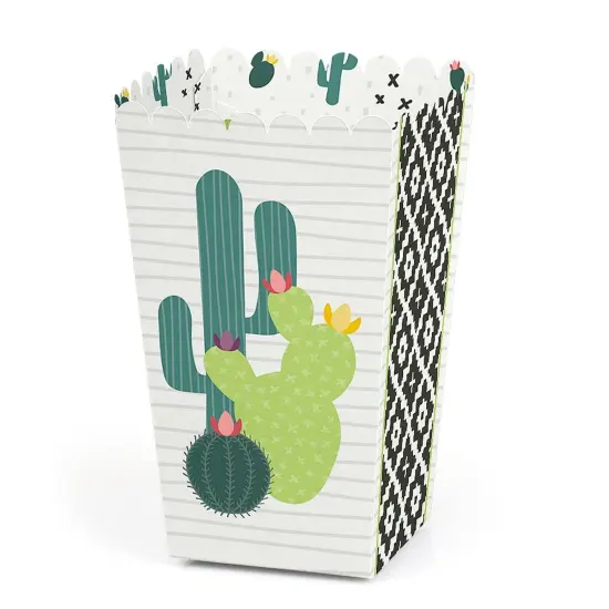 Big Dot of Happiness Prickly Cactus Party - Fiesta Party Favor Popcorn Treat Boxes - Set of 12 {1}