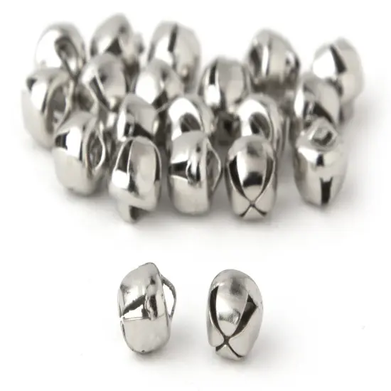 CousinDIY Jingle Bells .25" 20/Pkg-Silver {2}