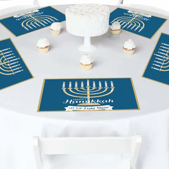 Big Dot of Happiness Happy Hanukkah - Paper Chanukah Holiday Party Coloring Sheets - Activity Placemats - Set of 16 {4}