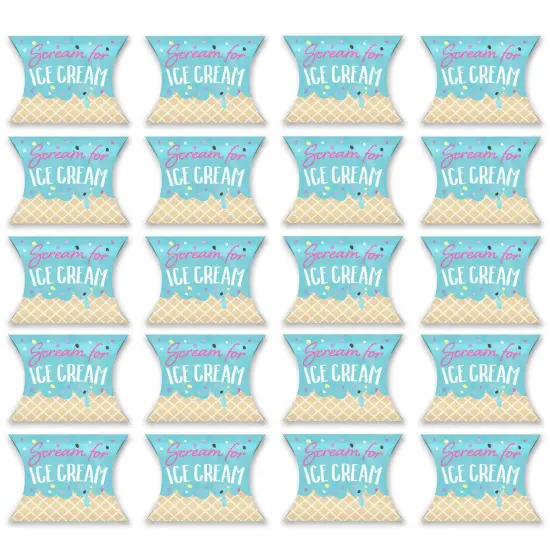 Big Dot of Happiness Scoop Up The Fun - Ice Cream - Favor Gift Boxes - Sprinkles Party Petite Pillow Boxes - Set of 20 {6}