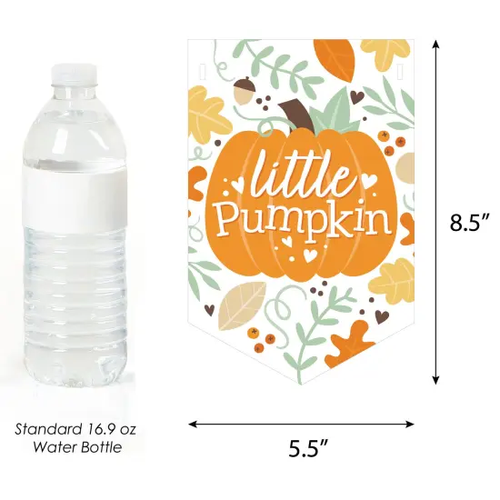 Big Dot of Happiness Little Pumpkin - Fall Baby Shower Bunting Banner - Party Decorations - Welcome Baby {3}