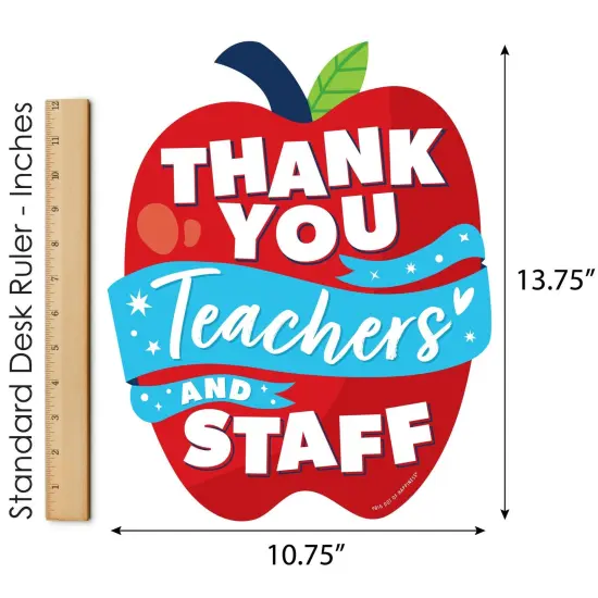 Big Dot of Happiness Thank You Teachers - Outdoor Lawn Sign - Teacher and Staff Appreciation Yard Sign - 1 Piece {6}