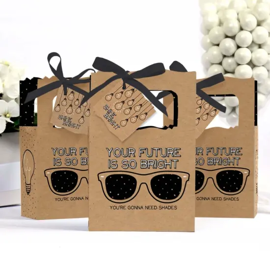 Big Dot of Happiness Bright Future - Graduation Party Favor Boxes - Set of 12 {4}