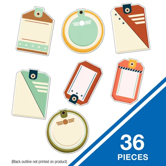 Let's Explore Travel Tags Cut-Outs, 36 Per Pack, 3 Packs {4}