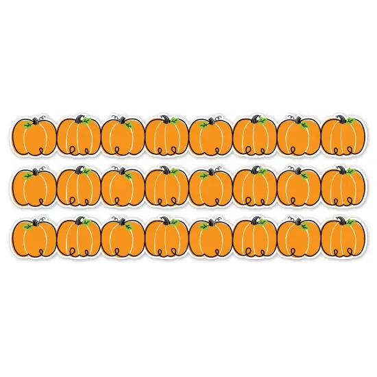 Doodle Pumpkins EZ Border, 48 Feet Per Pack, 3 Packs {1}