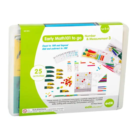 Early Math101 to go - Ages 5-6 - Number & Measurement - In Home Learning Kit for Kids - Homeschool Math Resources with 25+ Guided Activities {1}