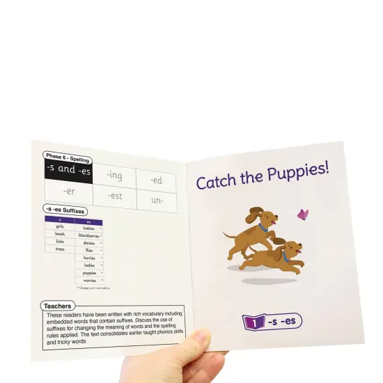 Fix Its Decodable Readers Suffixes Fiction Phase 6, Set of 12 {3}