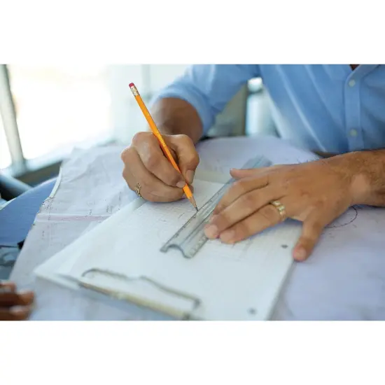 Pencils, No. 2.5 Medium Yellow, Unsharpened, 12 Per Box, 6 Boxes {3}