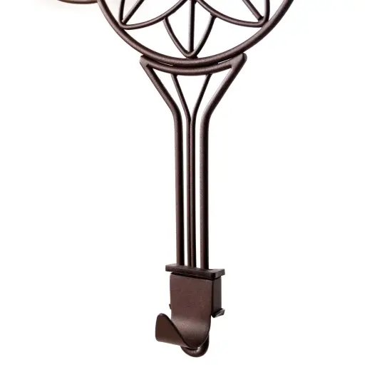 Adjustable Wreath Hanger for Door - Flower (Brown) {4}