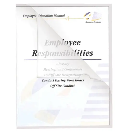 Recycled Poly Project Folders, Clear, Reduced Glare, 11" x 8-1/2", 25 Per Box, 3 Boxes {2}