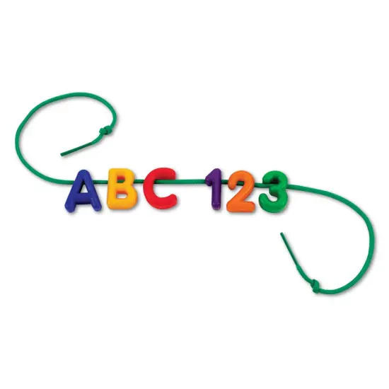 Plastic Lacing Uppercase Alphabet, 260 Letters, 15 Laces {3}