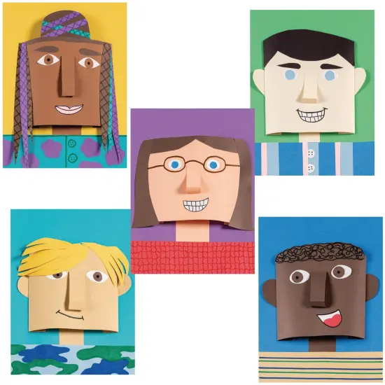 Construction Paper, Shades of Me Assortment, 12" x 18", 50 Sheets Per Pack, 2 Packs {6}