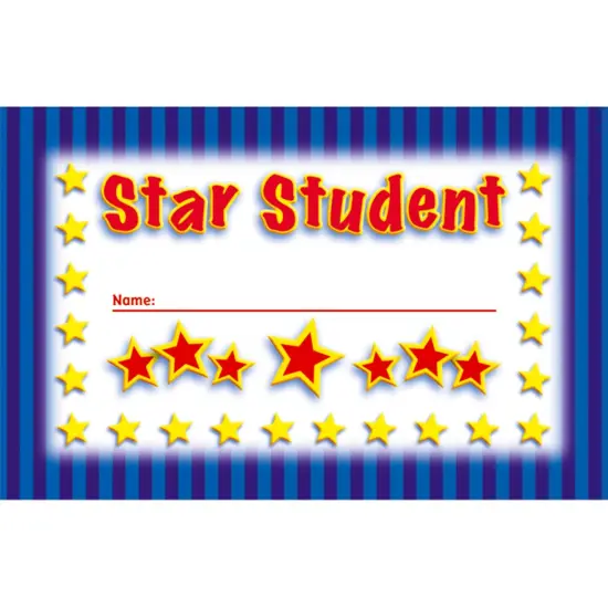 Star Student Punch Cards, 36 Per Pack, 6 Packs {2}