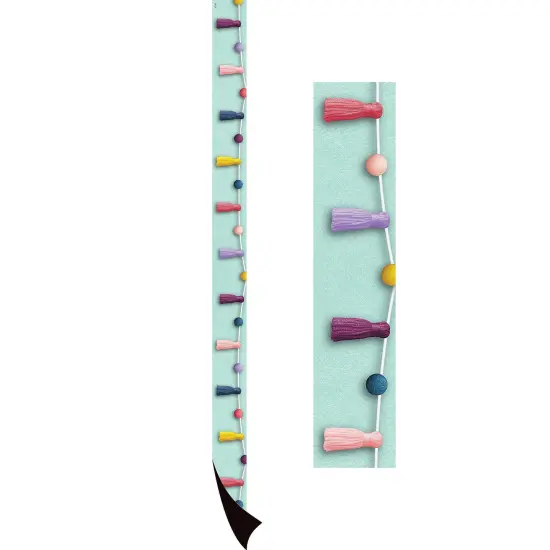 Oh Happy Day Pom-Poms and Tassels Magnetic Border, 24 Feet Per Pack, 2 Packs {2}