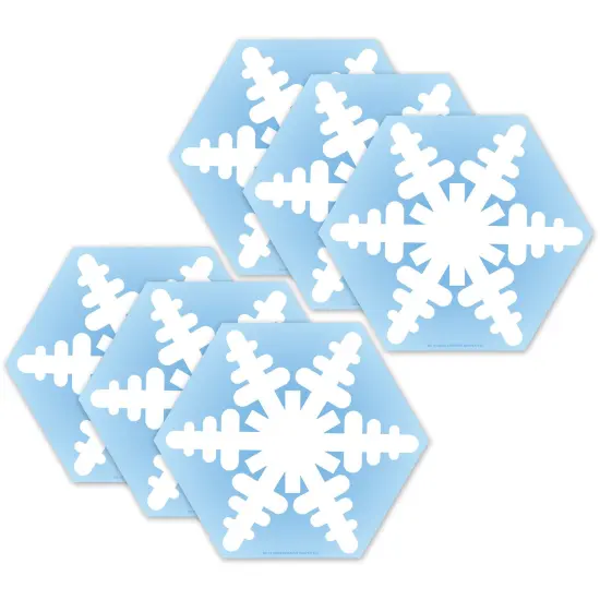 (6 Ea) Notepad Snowflake Large {1}