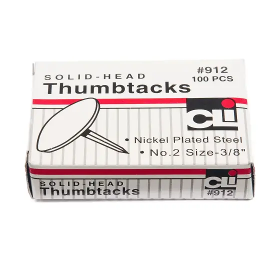 Thumb Tacks, 100 Per Pack, 30 Packs {3}