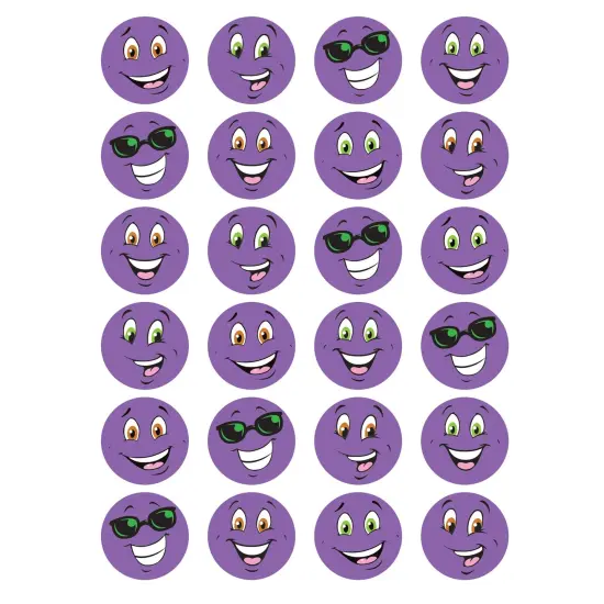 Purple Smiles/Grape Stinky Stickers&reg;, 96 Per Pack, 6 Packs {3}