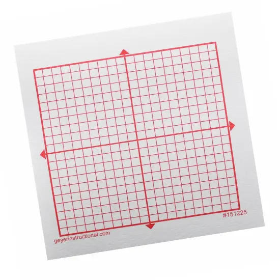 Graphing 3M Post-it&reg; Notes, XY Axis, 20 x 20 Square Grid, 4 Pads {3}