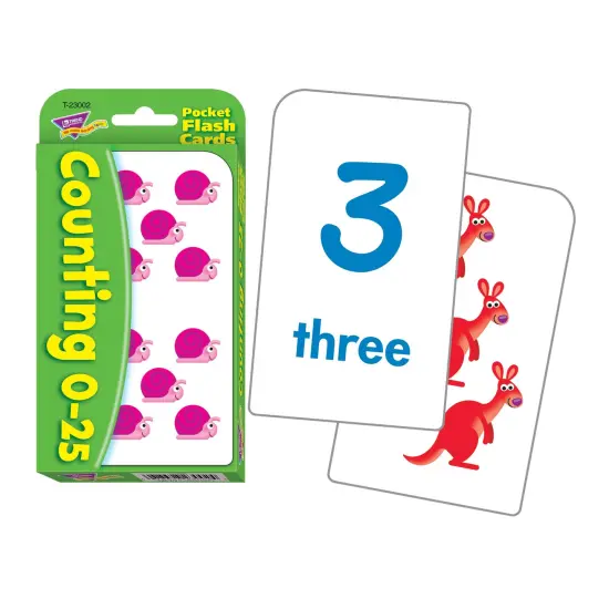 Counting 0-25 Pocket Flash Cards, 6 Packs {3}