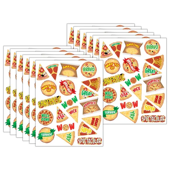 Pizza Stickers, 120 Per Pack, 12 Packs {1}