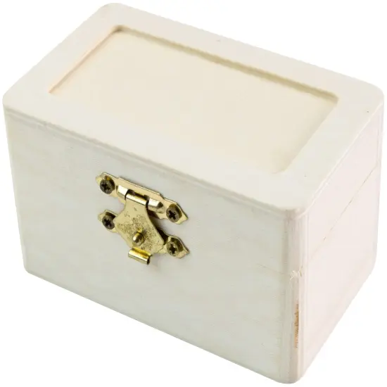 CousinDIY Insert Lid Wood Trinket Box-2"X2.5"X4" {1}