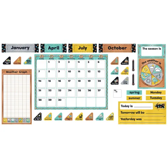 I &hearts; Metal Calendar Bulletin Board Set Per Set, 2 Sets {3}