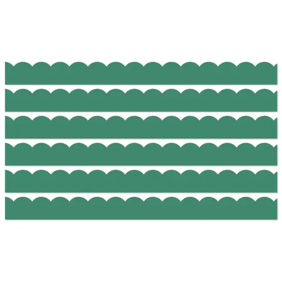 Grow Together Jade Green Scalloped Borders, 39 Feet Per Pack, 6 Packs {1}
