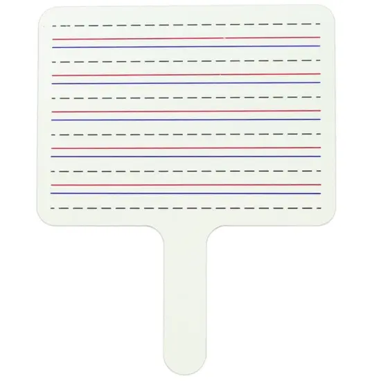 Two-Sided Dry Erase Answer Paddles, Set of 12 {1}
