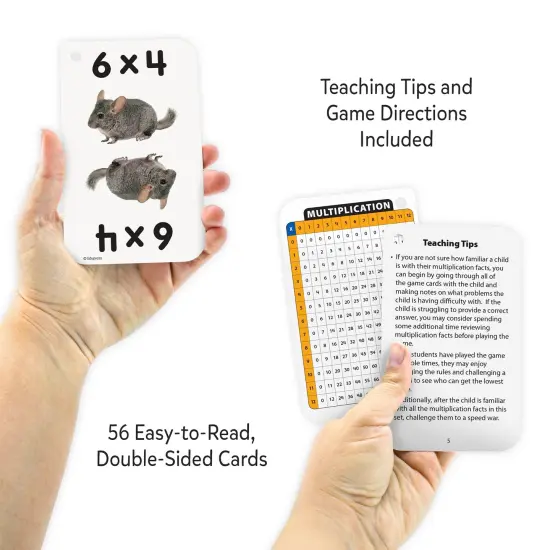 Math War (Multiplication) Flash Cards, 6 Packs {6}