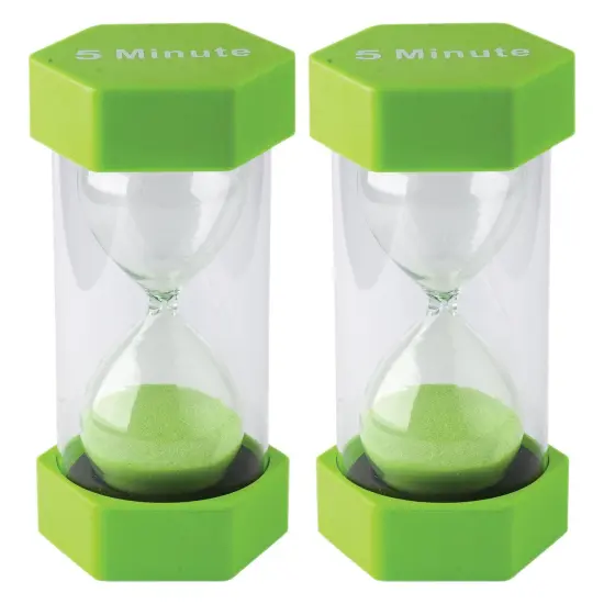 5 Minute Sand Timer - Large, Pack of 2 {1}