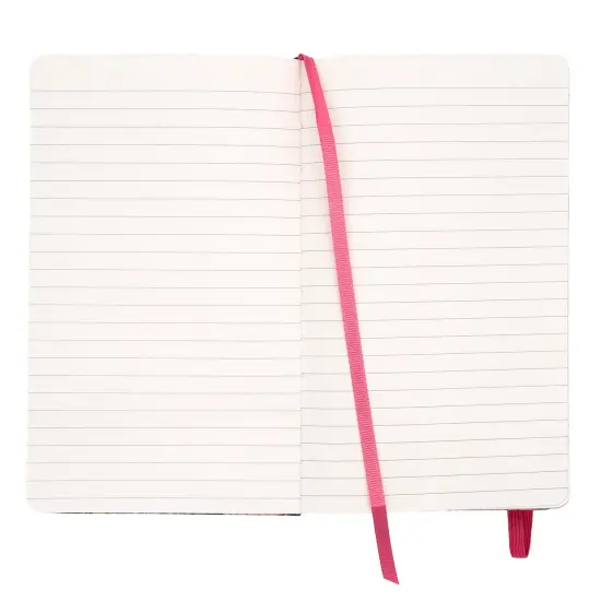 Bloom Softcover Notebook with Pocket - Blue - Pack 3 {4}