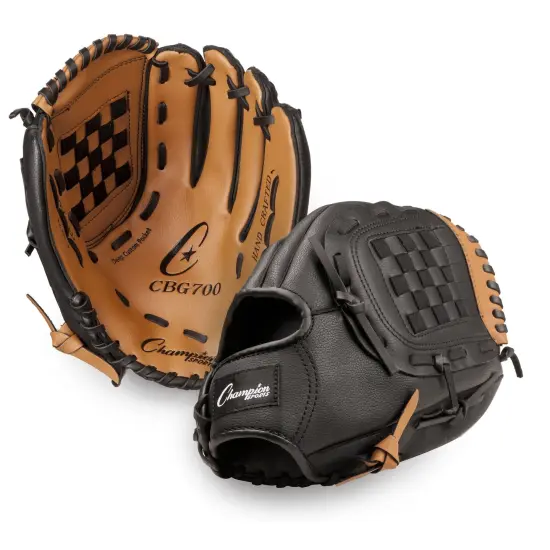 Leather & Vinyl 12" Baseball/Softball Glove {1}