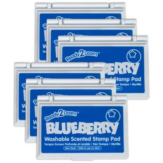 Washable Stamp Pad - Blueberry Scented, Blue - Pack of 6 {1}