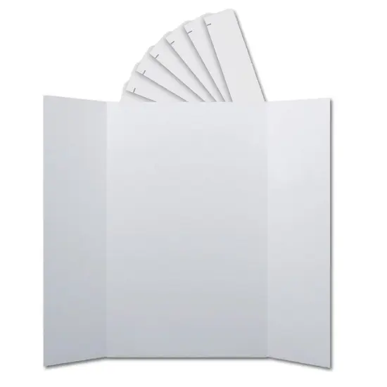 Corrugated Project Boards & Headers Set, 36" x 48", White, 24 Sets {1}
