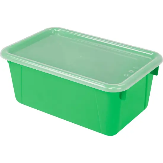 Small Cubby Bin with Cover, Classroom Green {1}